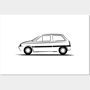 Citroen AX Black Posters and Art